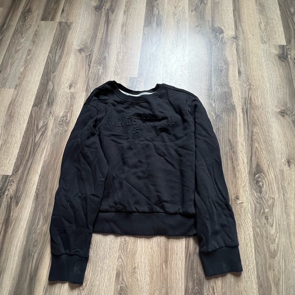 black Orange Theory crewneck sweatshirt
